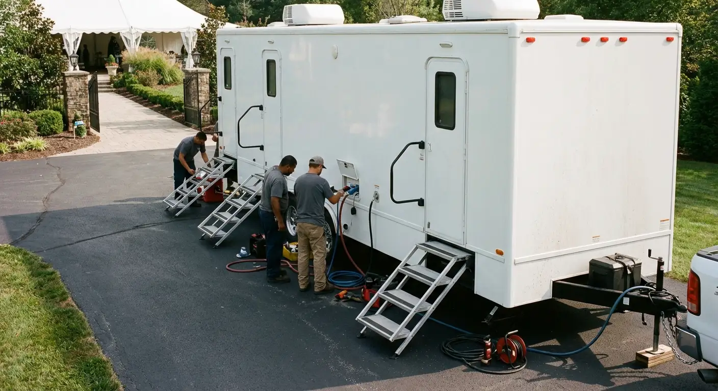 Luxury Restroom Trailer in Woburn, MA